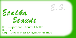 etelka staudt business card